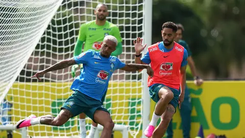 Wesley en entrenamiento con la Selección de Brasil | AP