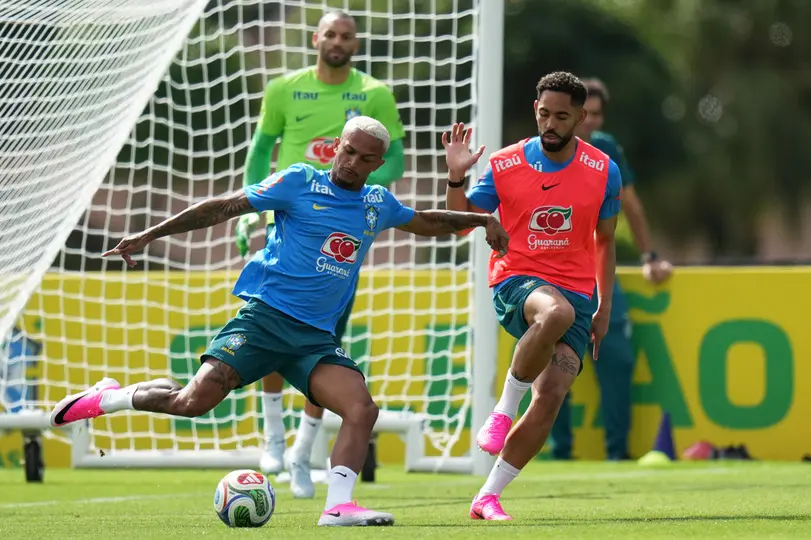 Wesley en entrenamiento con la Selección de Brasil | AP