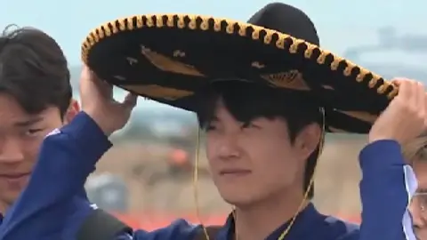 Jugadores de Corea llegando a Jalisco | CAPTURA DE PANTALLA