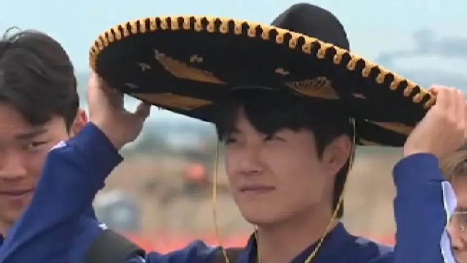 Jugadores de Corea llegando a Jalisco | CAPTURA DE PANTALLA