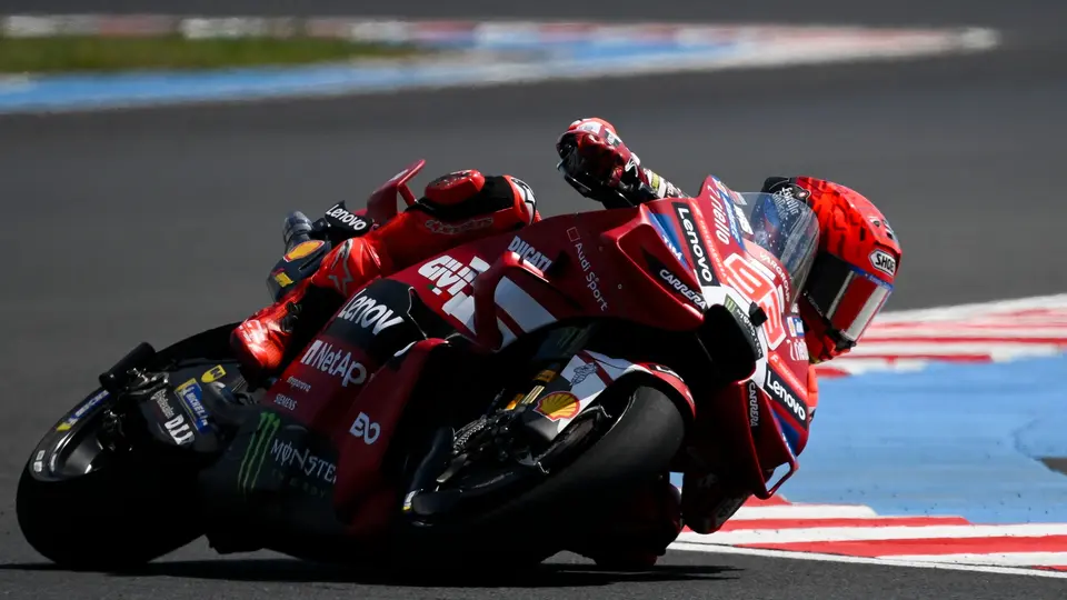 Marc Márquez en una de las curvas del MotoGP | AP