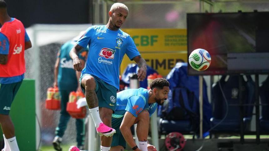 Wesley en entrenamiento con la Selección de Brasil | AP