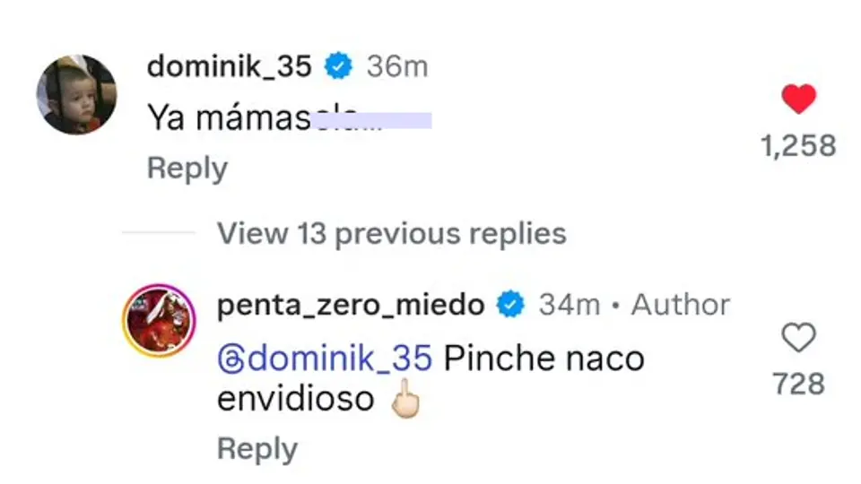 Comentario de Penta y Dominik | Captura de pantalla