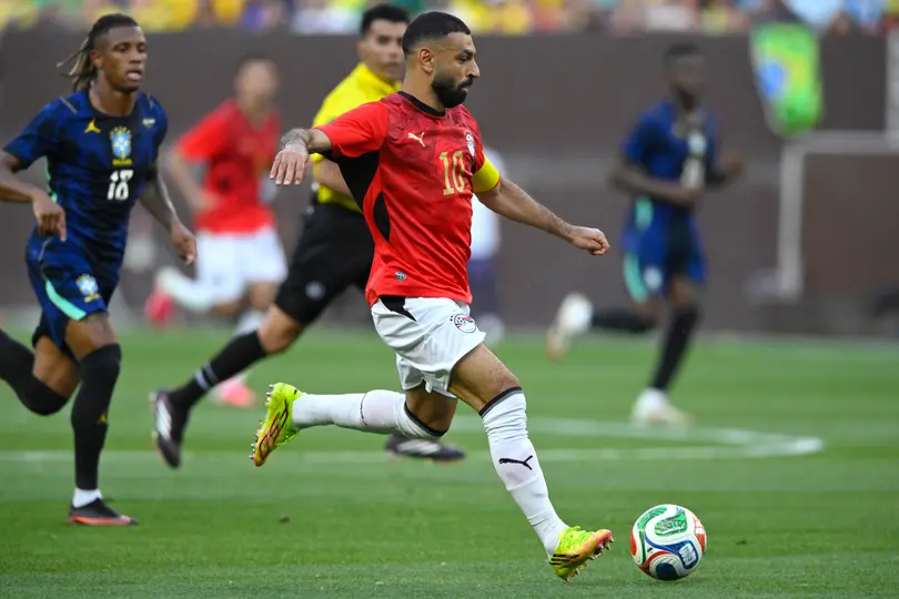 Mohamed Salah en el duelo ante Brasil | AP
