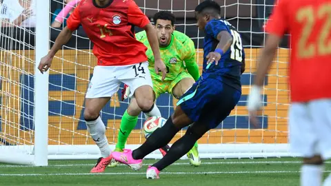 Endrick jugando ante Egipto | AP