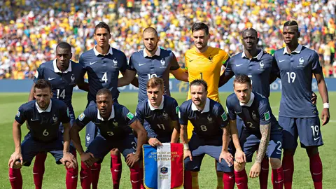Selección francesa que jugó los Cuartos de Final ante Alemania en 2014 | Imago7