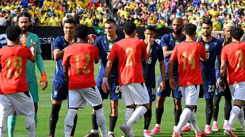 Selección de Brasil en el amistoso contra Egipto | AP