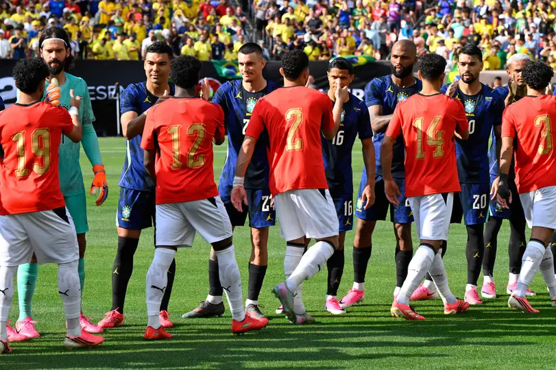 Selección de Brasil en el amistoso contra Egipto | AP
