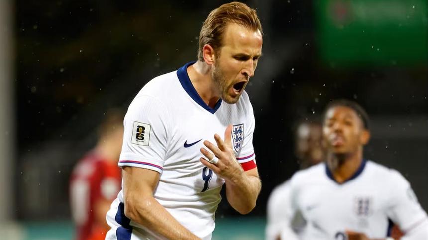 Harry Kane festeja gol con Inglaterra | AP