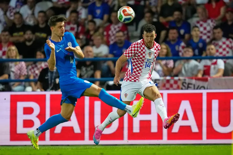 Ivan Perisic volvió a ser de los más importantes de Croacia en el partido ante los eslovenos | AP