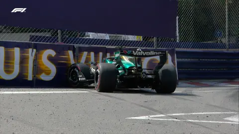 El choque de Lance Strol en el Gran Premio de Mónaco | X: @F1