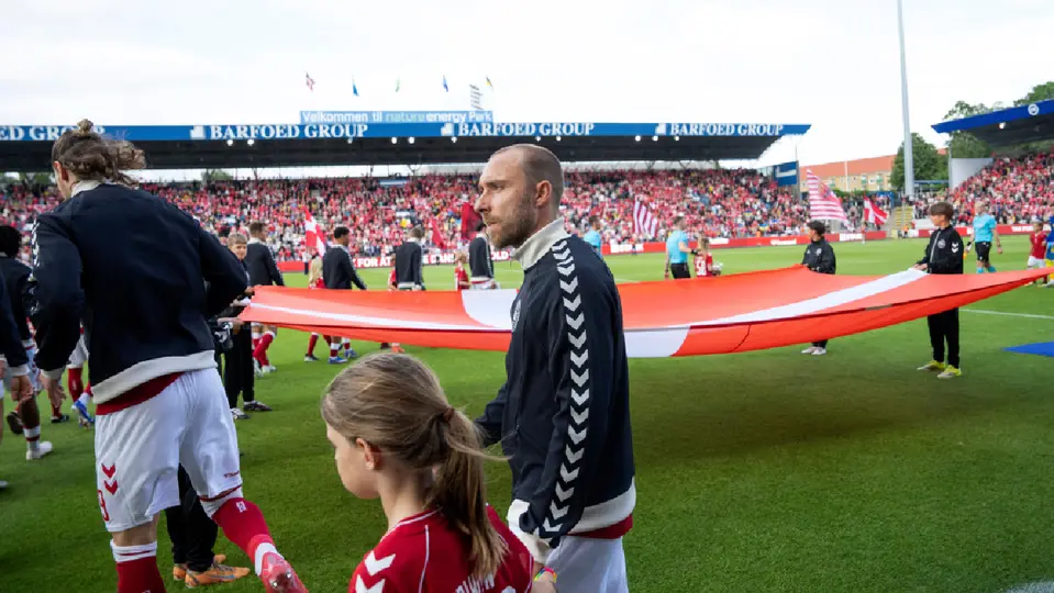 Christian Eriksen, jugador de Dinamarca | AP