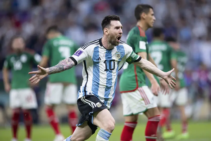 Messi festejando el gol anotado a México en Qatar 2022 | Imago7