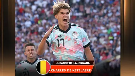 La Figura de la jornada: Charles De Ketelaere el goleador que guió a Bélgica a Cuartos de Final
