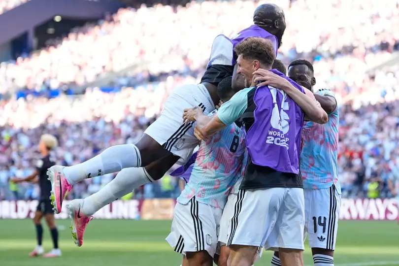 Bélgica, en festejo de gol | AP