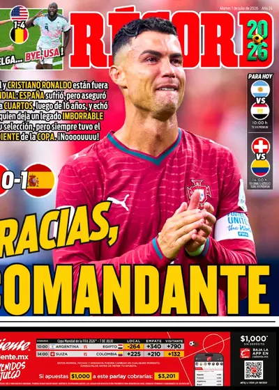 Portada RÉCORD 07 de julio de 2026