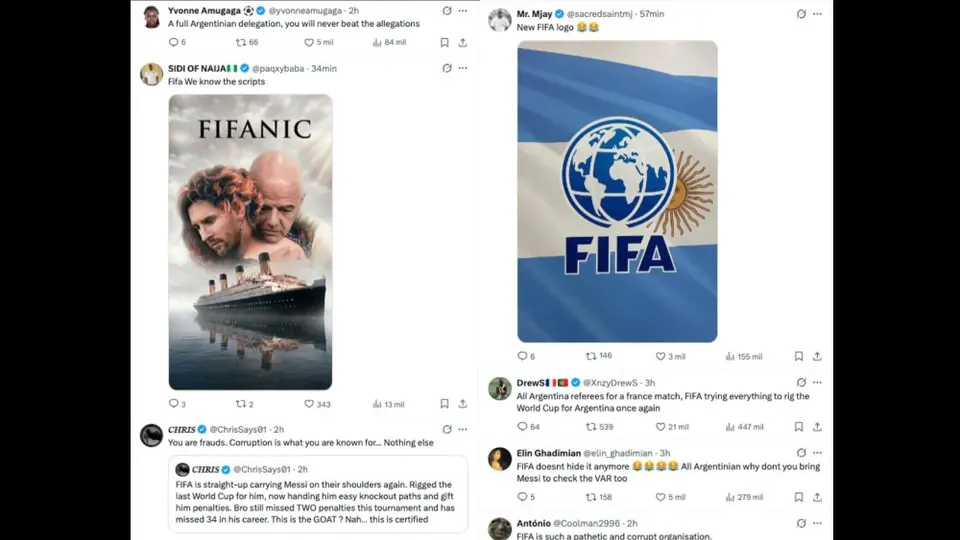 La afición explotó contra la FIFA | CAPTURA DE PANTALLA