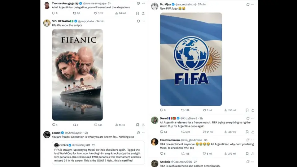 La afición explotó contra la FIFA | CAPTURA DE PANTALLA