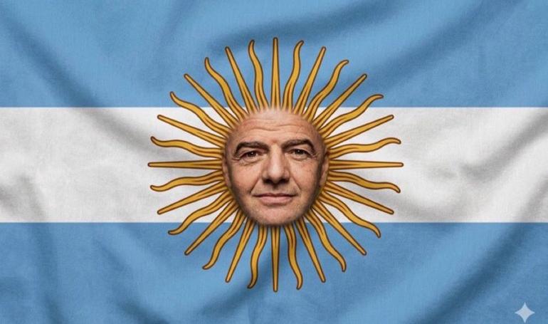 La gente hace burla de Gianni Infantino y la selección de Argentina | Captura de pantalla