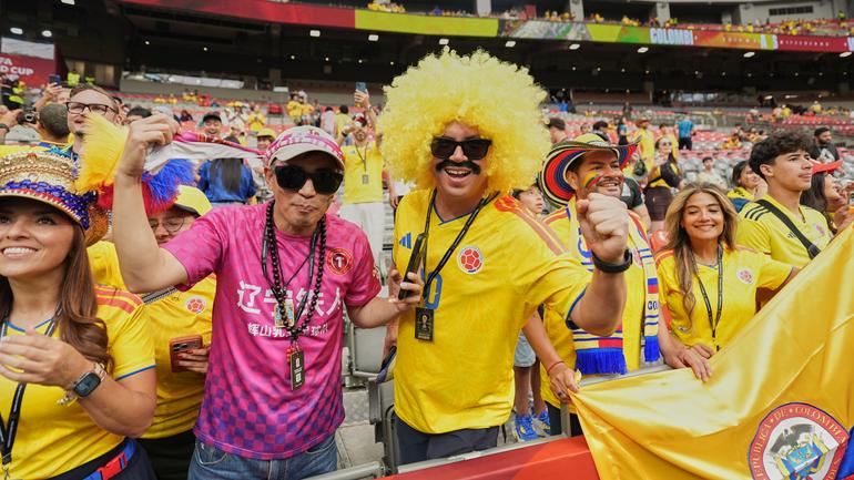 Aficionados colombianos en Vancouver | AP