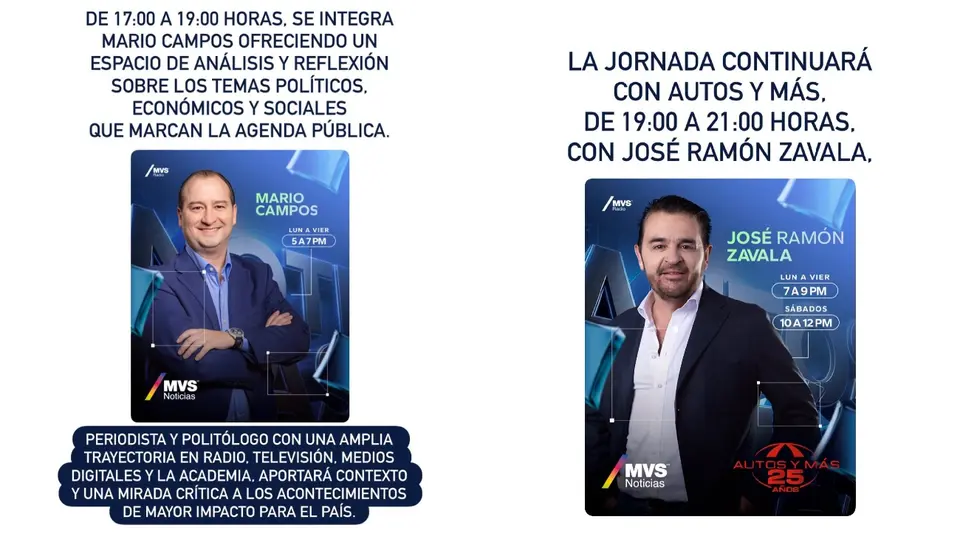 MVS apuesta por una nueva etapa en uno de sus horarios más importantes / Especial