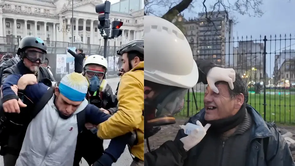 Personas heridas durante la movilización  / Redes Sociales