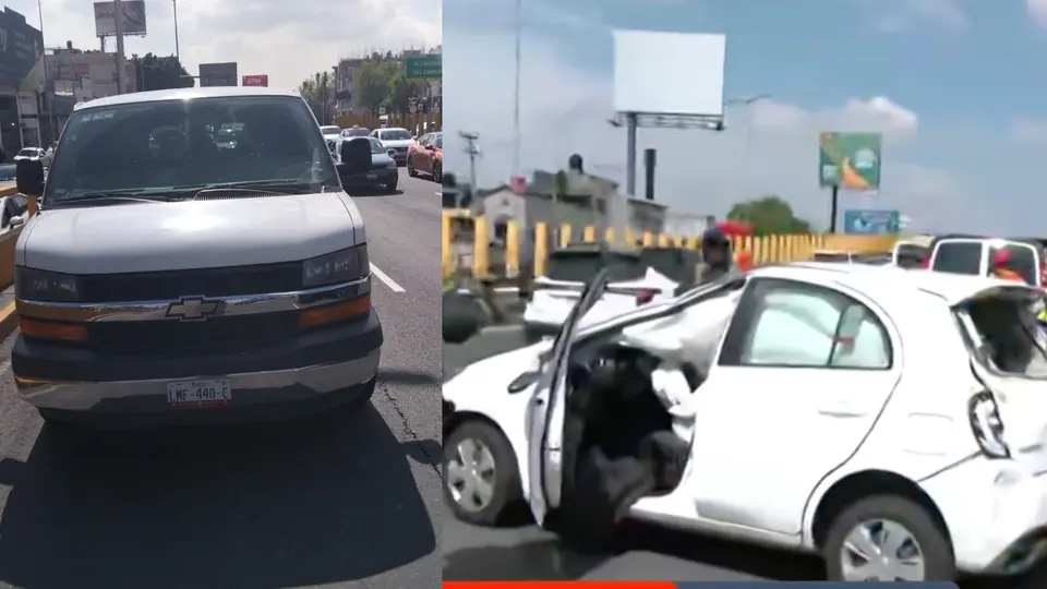 Una camioneta sería la responsable del accidente tras 'cerrársele' a otro auto / Especial