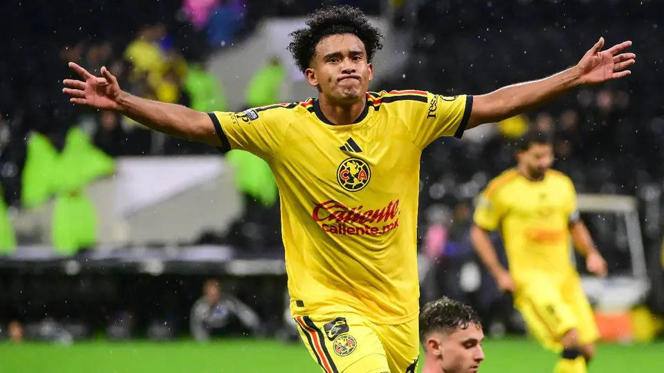 Isaías Violante tras marcar el tercer gol de América ante San Diego | IMAGO7