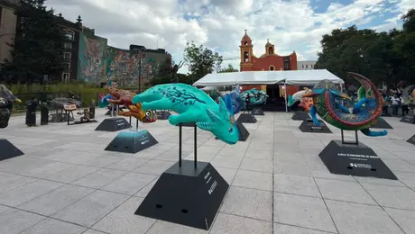 Inauguran una espectacular exposición con 100 ajolotes gigantes en CDMX; así puedes visitarla