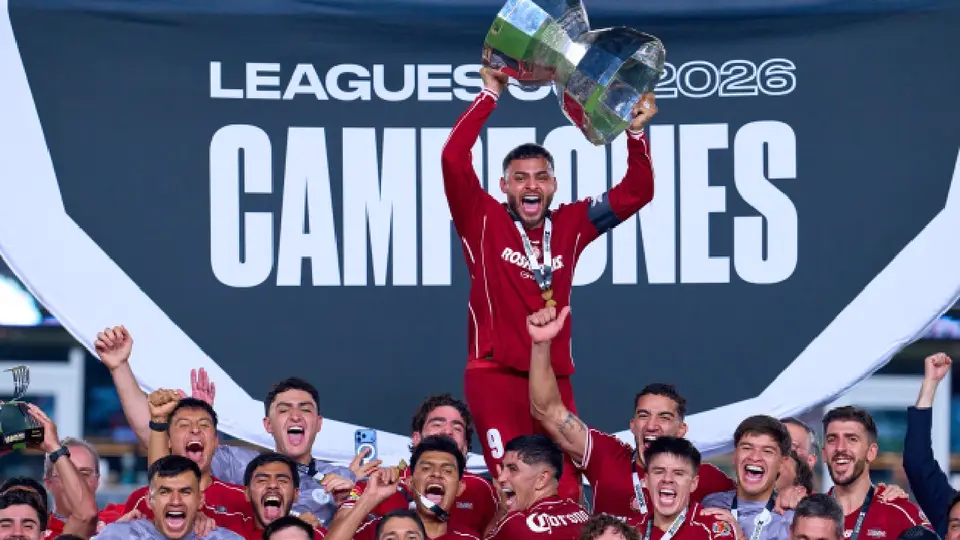 Toluca celebrando el título de Leagues Cup 2026 | MEXSPORT