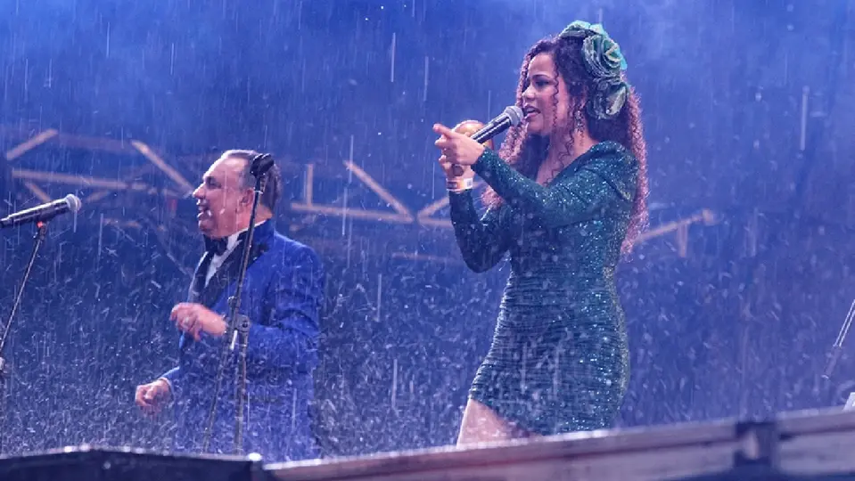 Aquí nadie canceló presentaciones, pues el agua fue un autoinvitado en todo el festival / Cortesía OCESA