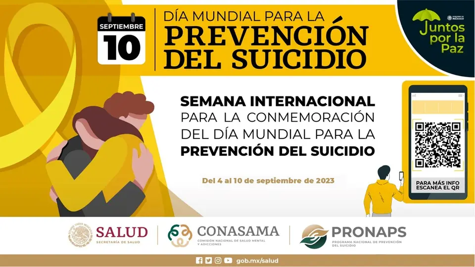 !0 de septiembre día mundial de prevención del sucidio/Gobierno de México