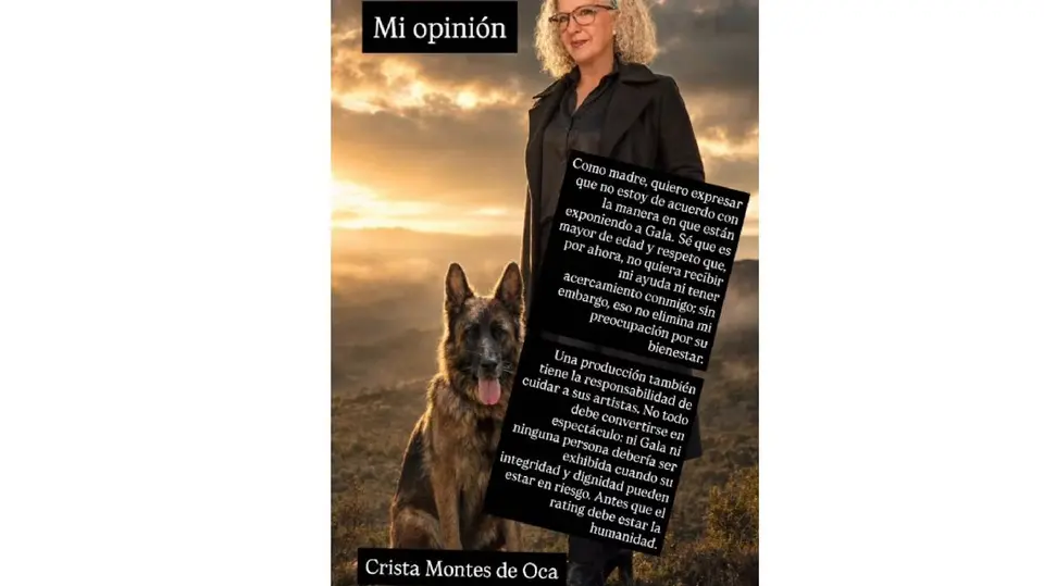 La mamá de Gala Montes publicó un mensaje después del regreso de la actriz al reality./ Captura de pantalla