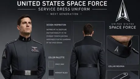 Trump muestra posible uniforme de la Space Force y lo comparan con las SS nazis