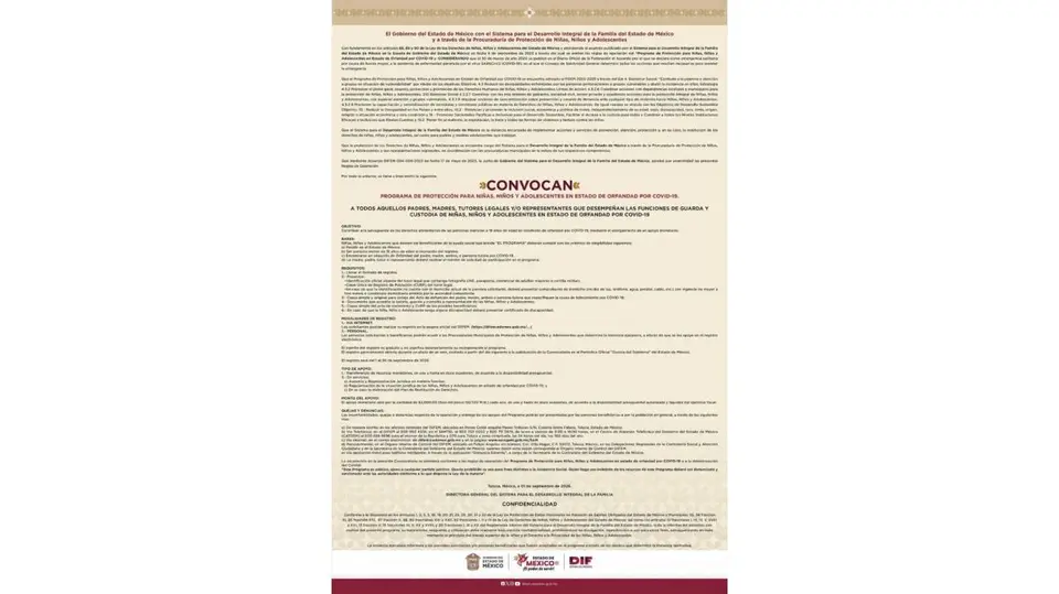Uno de los requisitos es acreditar que el padre, madre o persona tutora falleció a causa de COVID-19./ RS