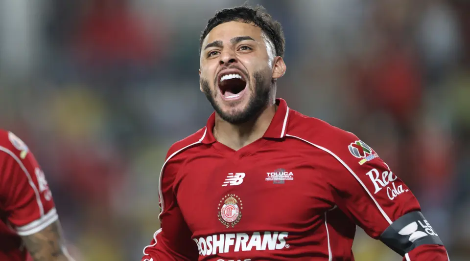 Alexis Vega pone el primer gol de Toluca contra Rayados | MEXSPORT