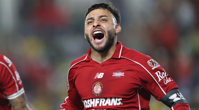 Alexis Vega pone el primer gol de Toluca contra Rayados | MEXSPORT