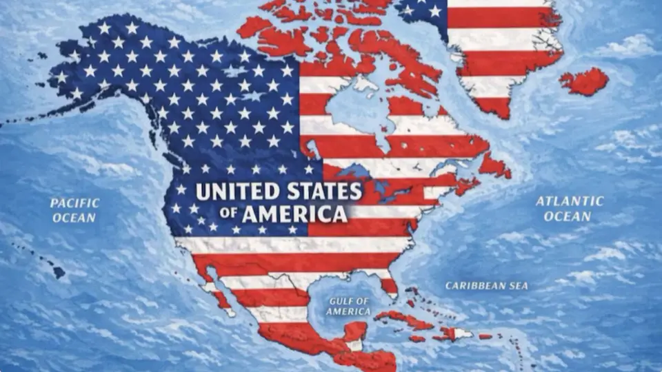 Donald Trump publica un mapa donde México, Canadá y EE. UU. son un solo país