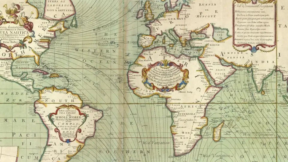 La proyección de Mercator ha sido utilizada durante siglos./mapa de 1544, especial