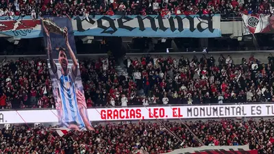 River Plate le dedica Monumental homenaje a Messi