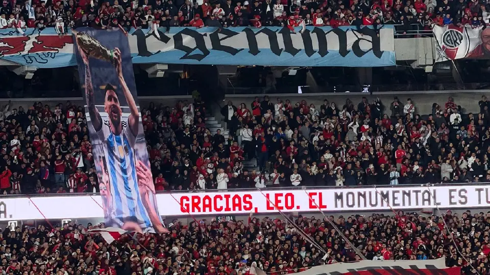 River Plate le dedica Monumental homenaje a Messi