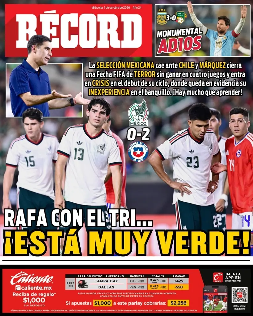 Portada RÉCORD 7 de octubre 2026