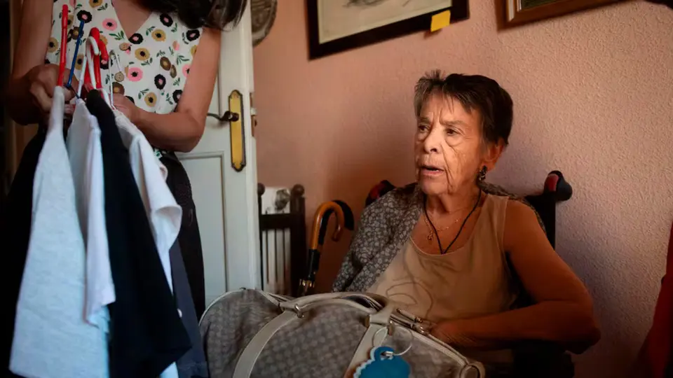 El desalojo de Maricarmen ocurrió el 23 de septiembre en el distrito de Retiro, en Madrid / Redes Sociales
