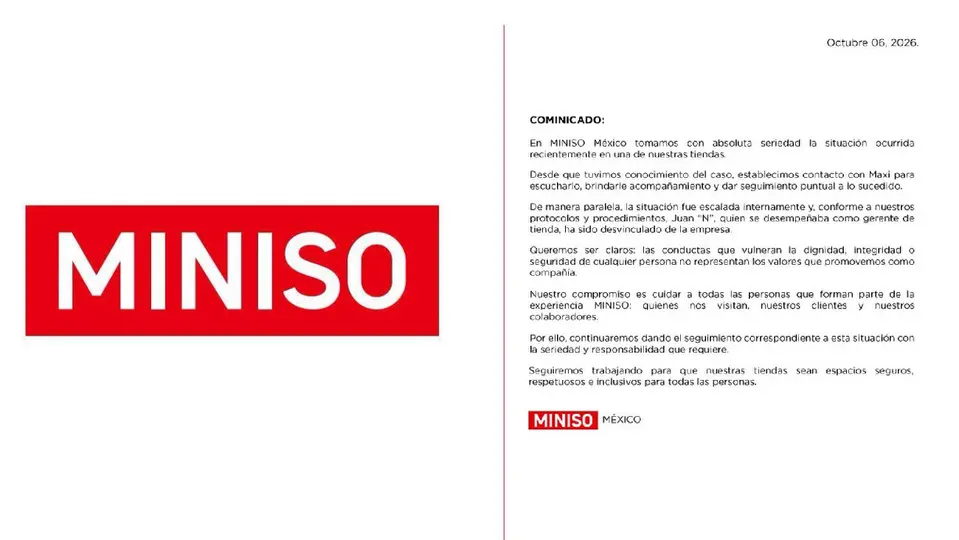Tras la viralización del caso, Miniso decidió tomar cartas en el asunto / Especial