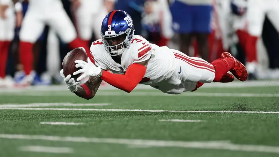 Odell Beckham Jr. en pretemporada con los New York Giants | AP