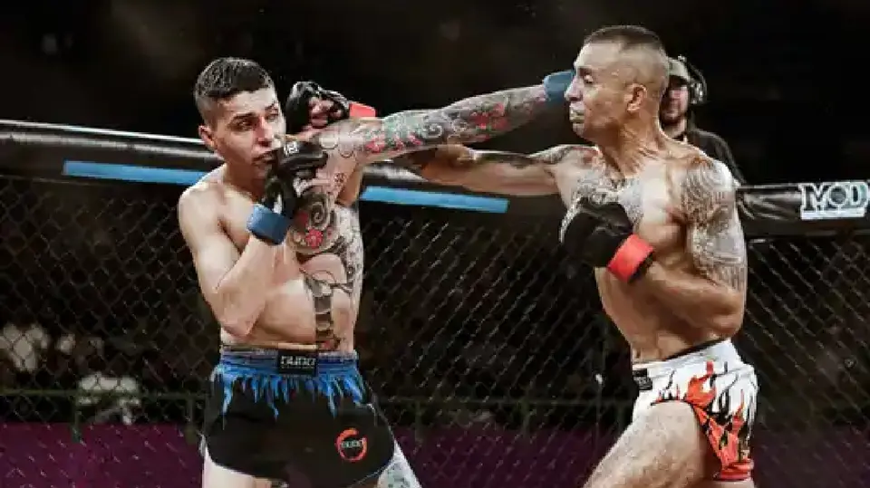 Erick Flores en pelea de BUDO | Cortesía BUDO