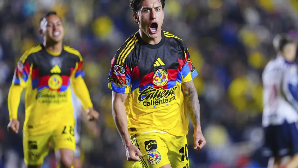 Alejandro Zendejas tras su gol vs Monterrey en Liga MX I IMAGO7