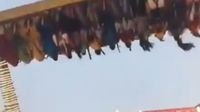 VIDEO: Juego mecánico se desprende en pleno funcionamiento; mueren 2 personas y hay varios heridos