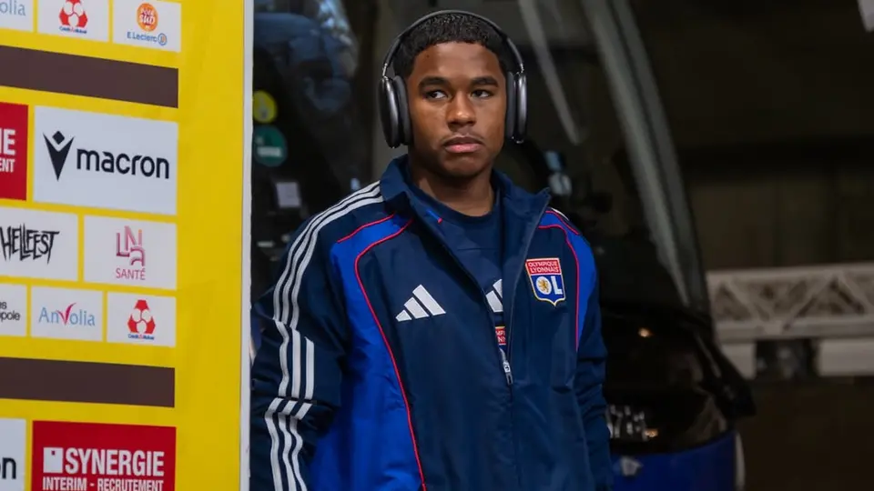 Endrick a su llegada al duelo ante Nantes | IG: @ol