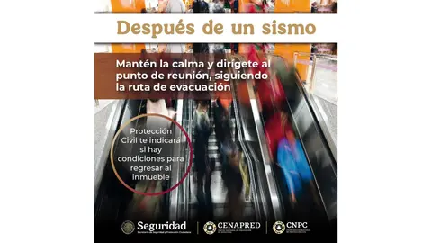 Autoridades realizaron revisiones preventivas tras el sismo registrado este 8 de febrero./ X@CNPC_MX
